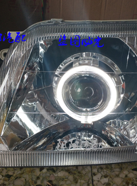 老款霸道3400改装日行灯透镜天使眼普拉多2700 LC95大灯总成