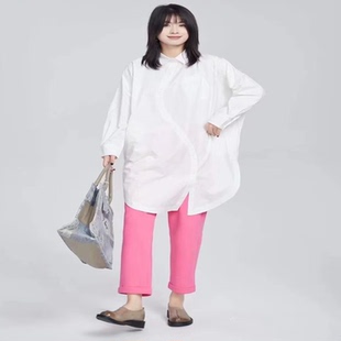 翠色嘉人2026春季新款通勤文艺大码中长款不规则上衣衬衫裙84025