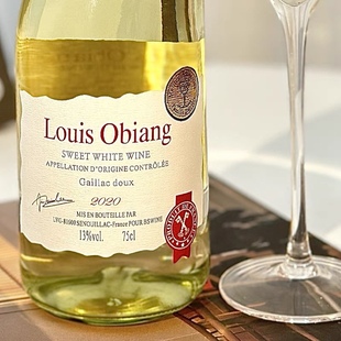 4瓶装 OBIANG路易奥比昂法国甜白葡萄酒微醺果酒荔枝冰酒 LOUIS