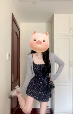 法式碎花吊带连衣裙子女夏季2026新款小个子绝美初春小套装a字裙