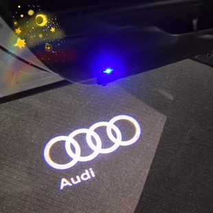 Audi奥迪A3A4A5A6Q5充电款车门迎宾灯 开车门氛围照地投影感应灯