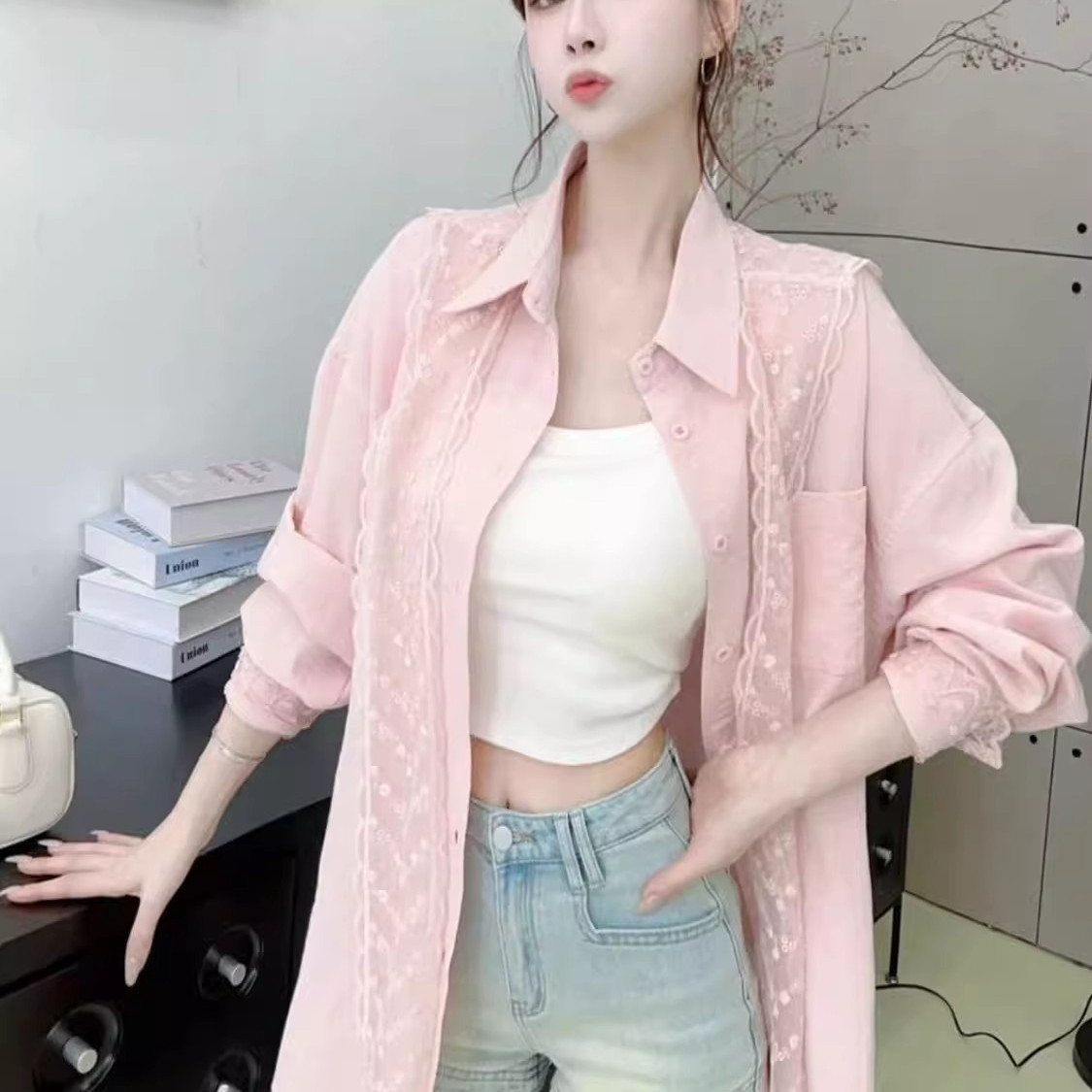 十三行春高级感洋气宽松显瘦上衣