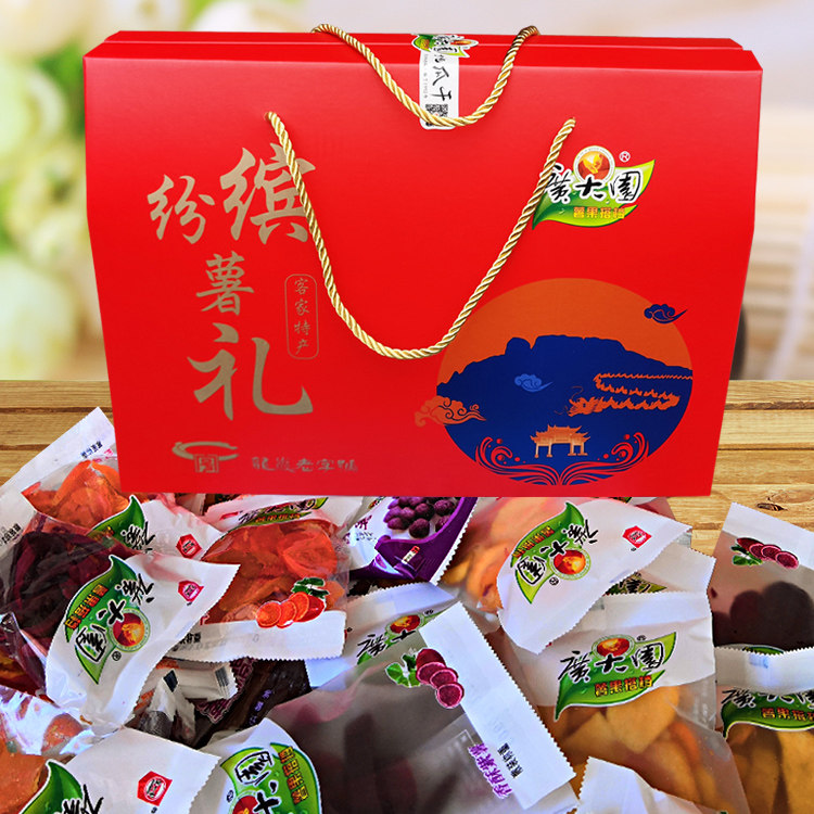 混搭各种地瓜干 紫薯红薯 原味软 香酥脆连城特产 广大园年货礼盒