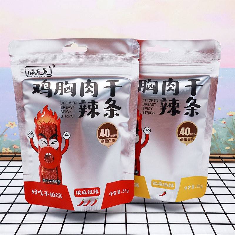 临期特卖脯乐美鸡胸肉干辣条