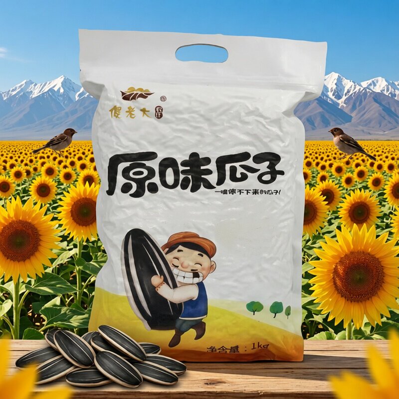 傻老大农庄原味瓜子新疆阿勒泰葵花籽五香瓜子休闲零食大袋装炒货