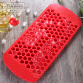 迷你冰粒制冰盒冰块小号心形硅胶冰格1CM冰格子模具冰块可打冰沙