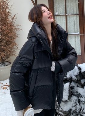 新款首发！2025年冬季黑金90绒百搭短款羽绒服 冬外套女