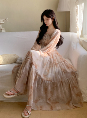 高品质 2026夏季新款碎花显瘦气质夏季初恋法式雪纺连衣裙裙子
