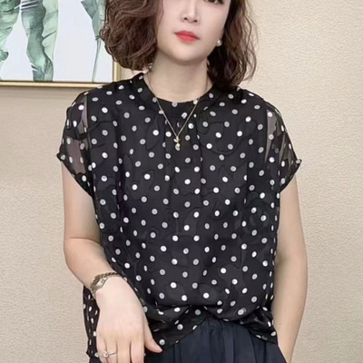 女宽松显瘦大码女装丝绵休闲上衣