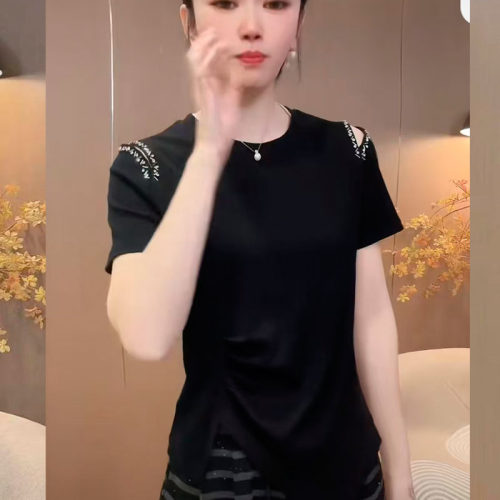洋气显瘦纯棉短袖T恤女上衣