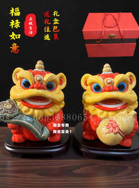 石湾陶瓷公仔摆件纯手工彩陶