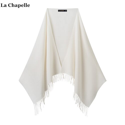 拉夏贝尔/La Chapelle秋冬氛围感保暖百搭围巾女软糯针织披肩围脖