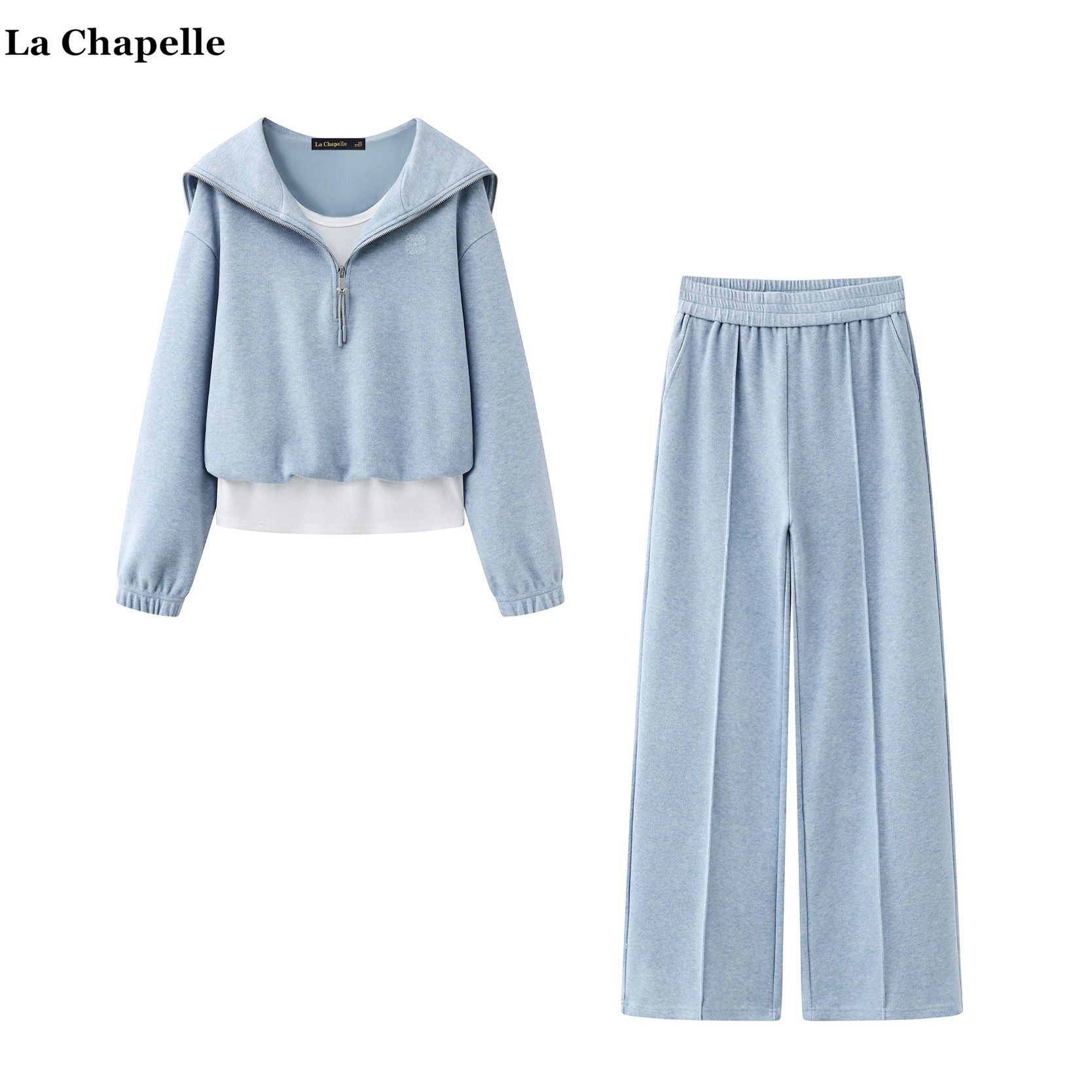 拉夏贝尔/La Chapelle休闲宽松假俩件卫衣高腰卫裤俩件套运动套装,女装/女士精品,时尚套装,淘宝优惠券,粉丝福利购,淘宝优惠卷