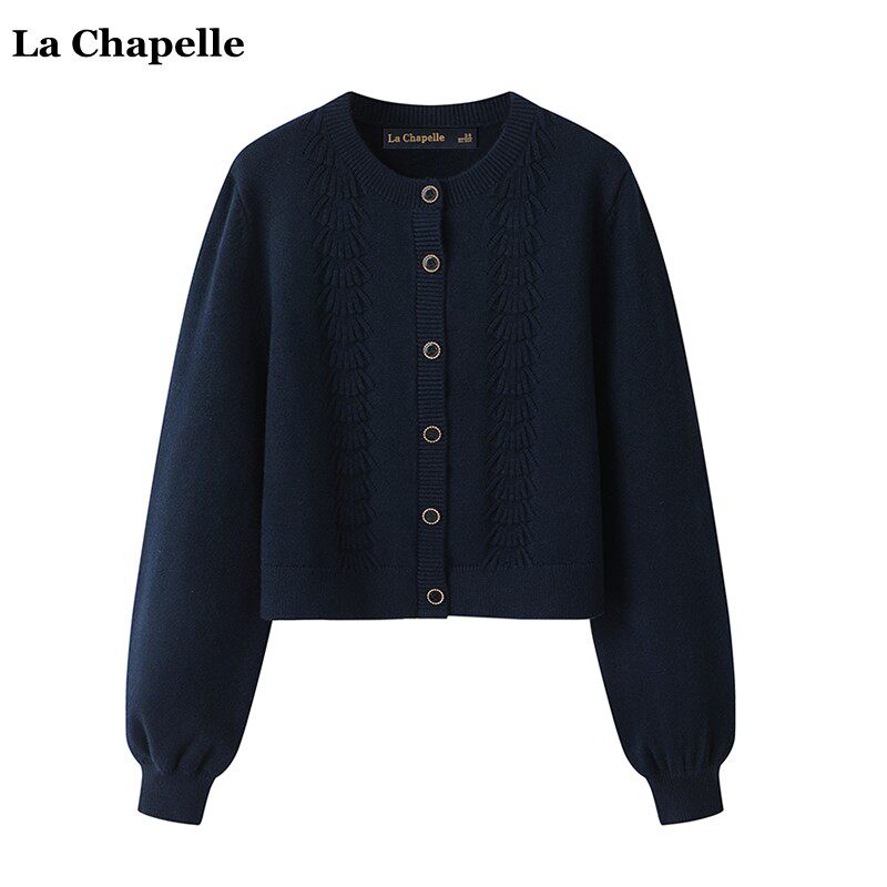拉夏贝尔/La Chapelle秋季新款学院风减龄长袖针织开衫女毛衣外套怎么样,好用不?