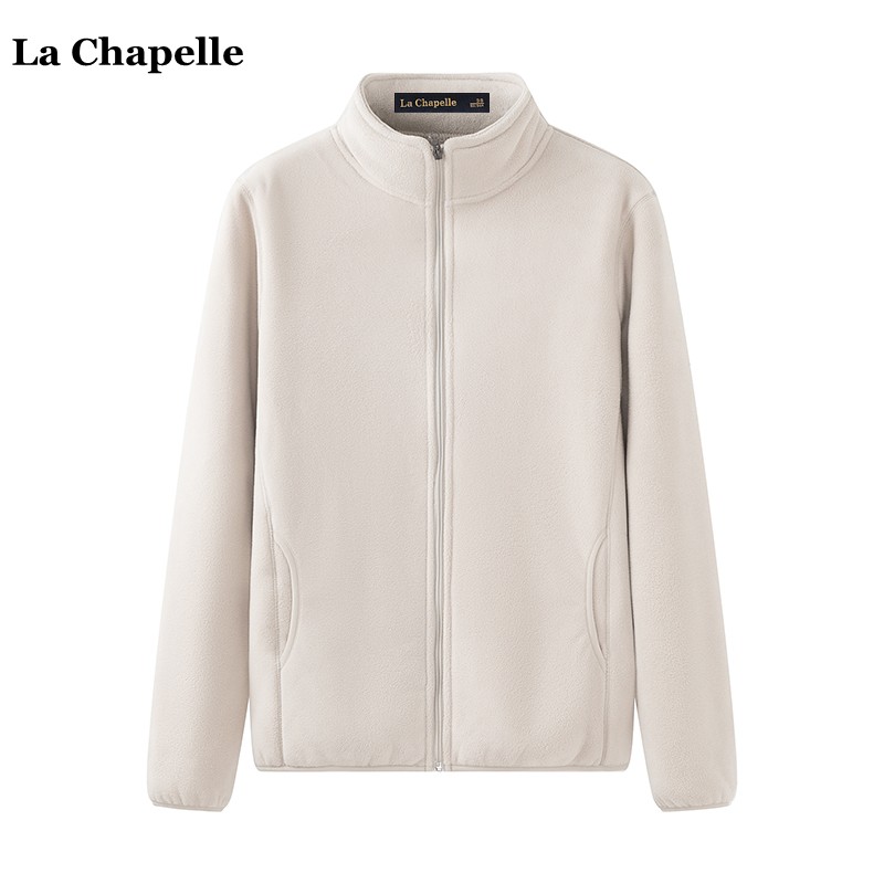 拉夏贝尔摇粒绒羊羔毛加厚外套
