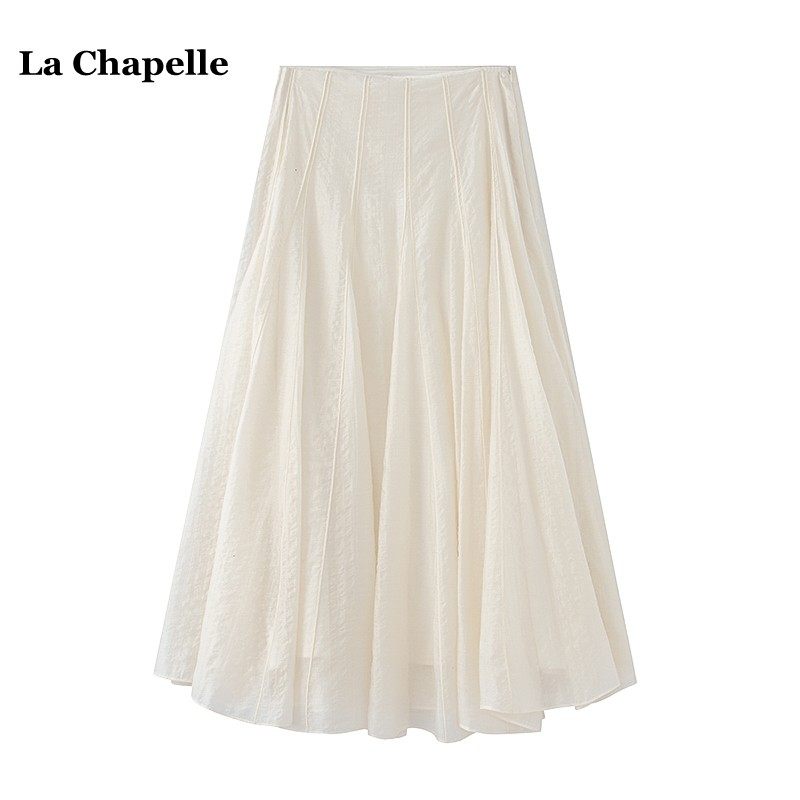 拉夏贝尔/La Chapelle浪漫优雅半身裙女夏季新款大摆伞裙仙女裙子
