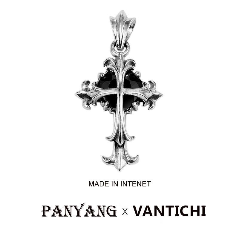 [圣光之心]VANTICHI原创设计925银十字架吊坠复古高级感项链挂坠
