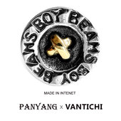 番天记 泰国925纯银男女士耳钉耳钉 金丝钮纽扣泰银耳环单只耳饰