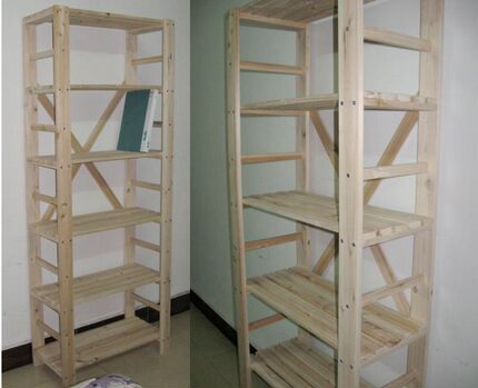 实木书架置物架陈列架现代简约创意学生儿童家用书架加固环保M071