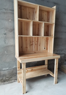 实木书桌架一体简约家用初中学生写字台青少年卧室儿童学习桌M060