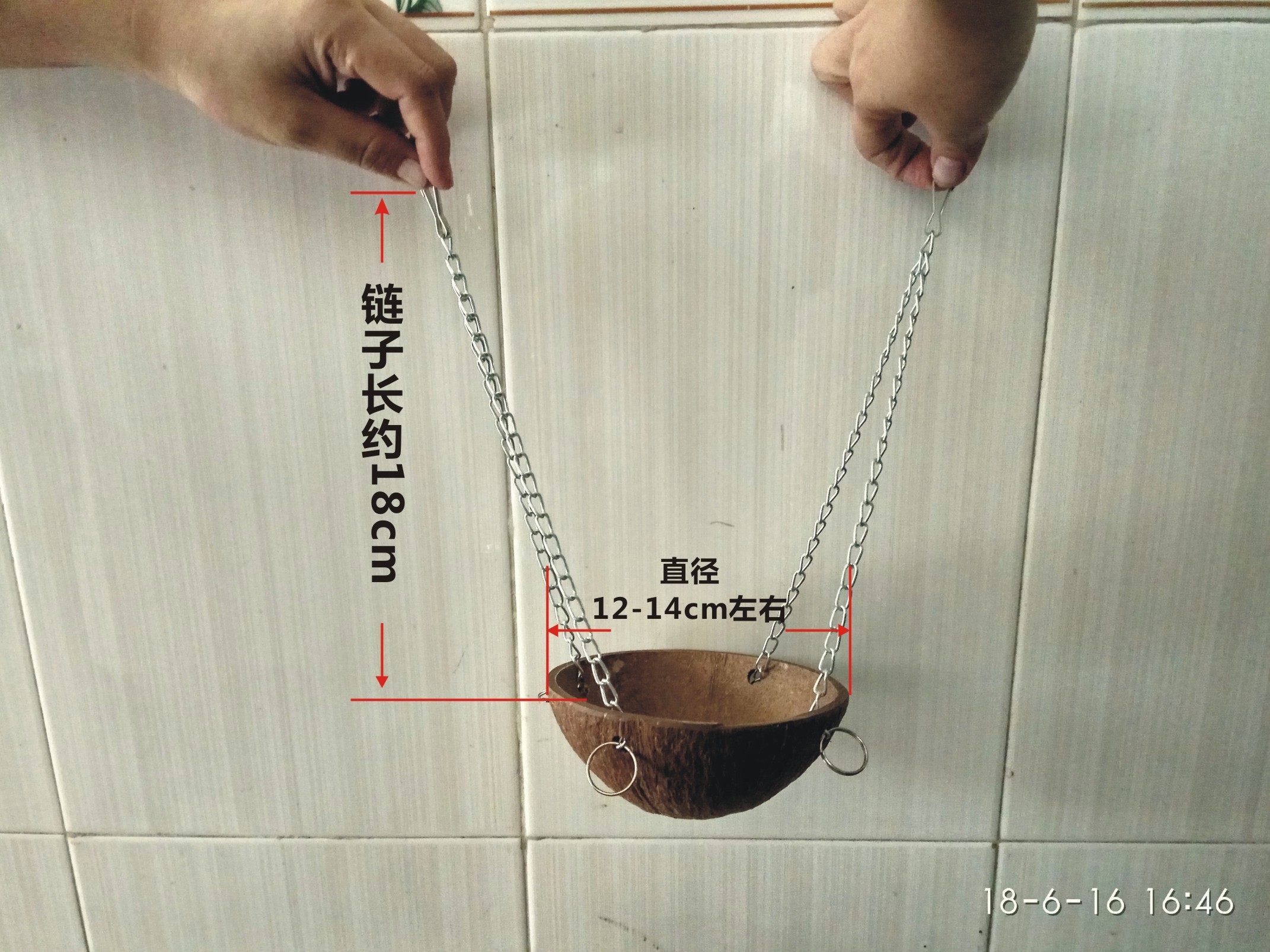 椰子壳宠物秋千仓鼠金丝熊蜜袋语龙猫豚鼠防啃椰壳吊床包邮