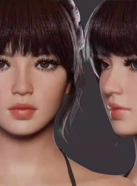 女性人身体模特3D模型立体人物blender源文件带贴图皮肤毛发五官