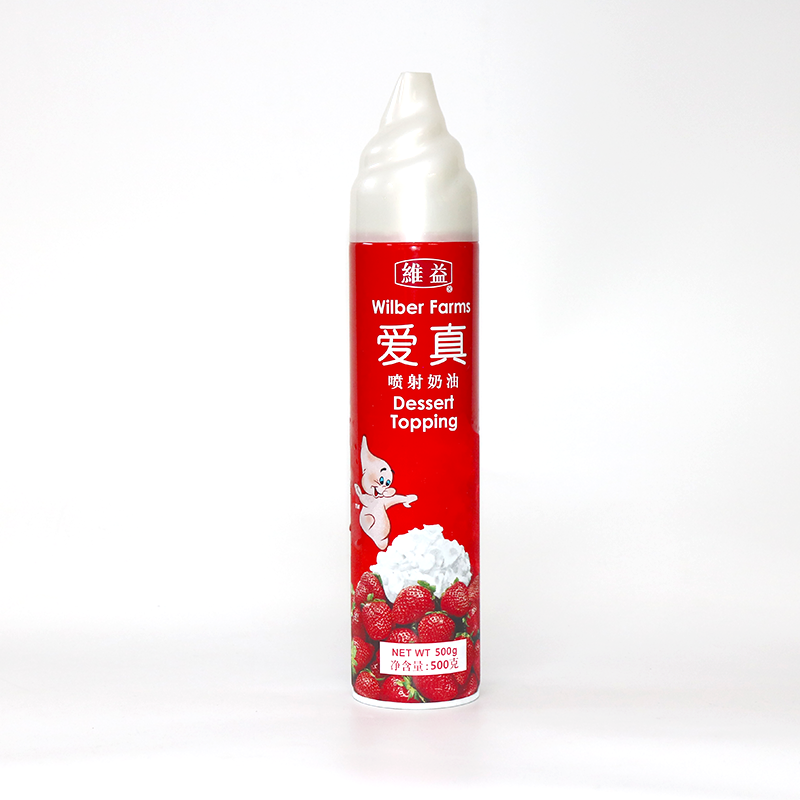 维益爱真喷射稀奶油500g罐装