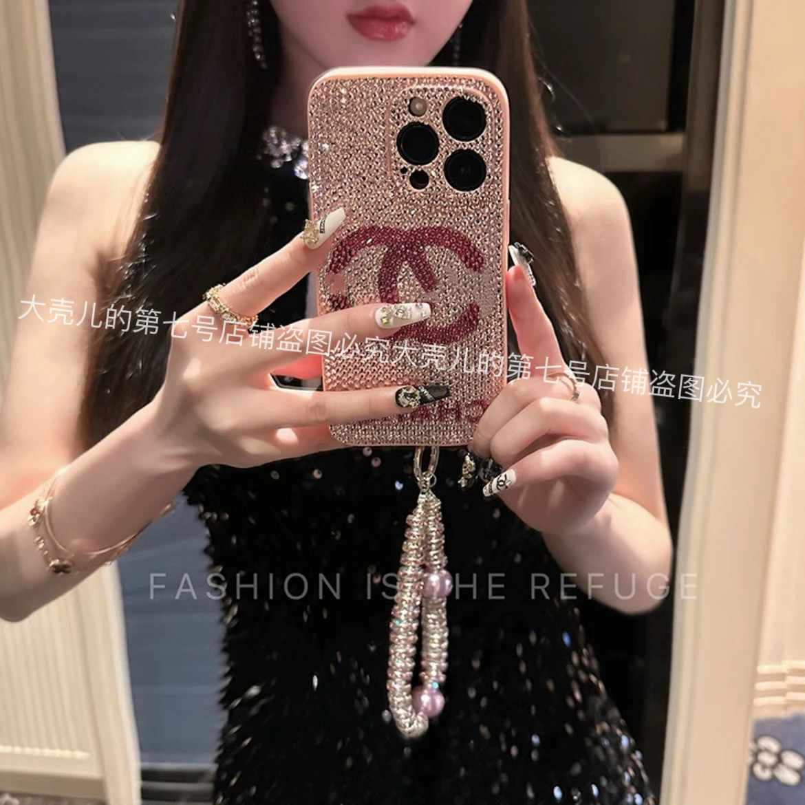 网红水钻苹果15爆闪手机壳iPhone14promax欧美保护壳适用水晶轻奢满钻奢华水钻高级感iphone13保护套女款亮