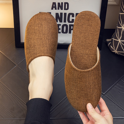 四季男款透气吸汗软底居家拖鞋