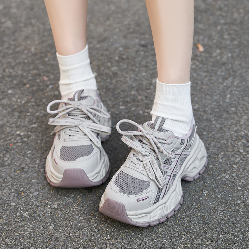 2026春季新款小码女鞋32 33时尚百搭休闲运动鞋小个子厚底老爹鞋,女鞋,老爹鞋,淘宝优惠券,粉丝福利购,淘宝优惠卷