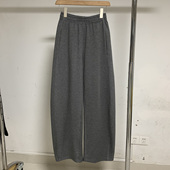 江南 实拍专柜正品 2025秋冬新款 休闲宽松阔腿香蕉弯刀卫裤 女