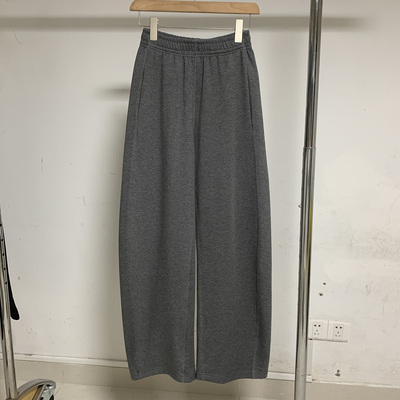 【江南】实拍专柜正品春秋新款休闲宽松显瘦阔腿香蕉弯刀卫裤女