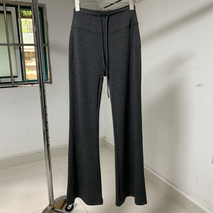 薄款，顺滑【LU】实拍2026春夏新款显瘦瑜伽休闲运动微喇叭卫裤女