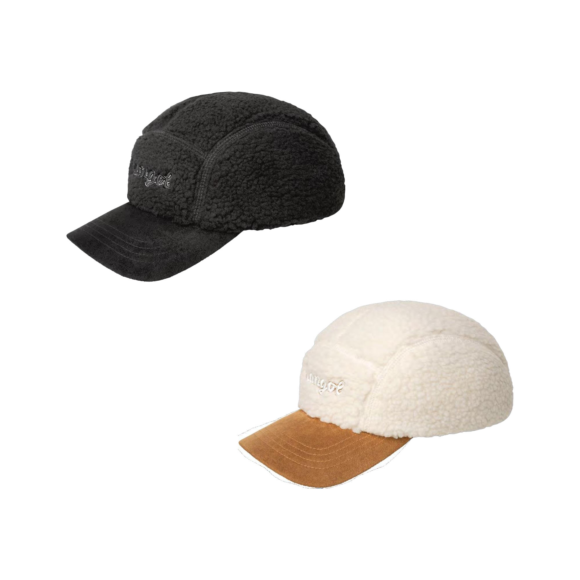 Kangol Script Faux Sherpa 5- Panel袋鼠连体字羊羔毛五片帽男女