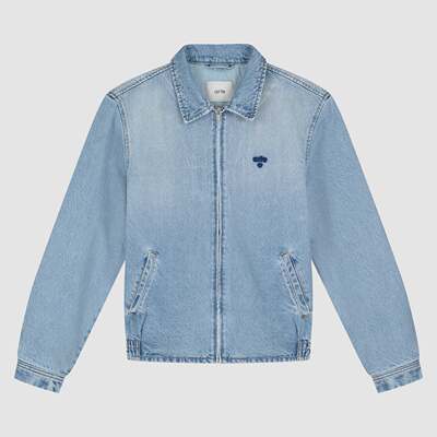 arte Heart Logo Jacket心形标志夹克牛仔拉链翻领外套