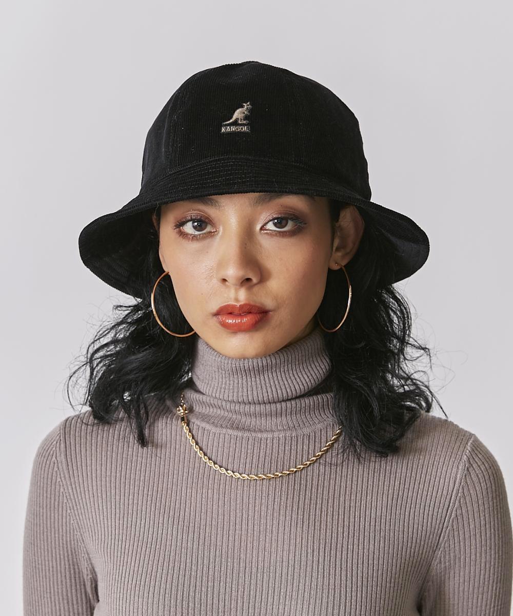 Kangol袋鼠圆顶渔夫帽灯芯绒四季