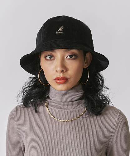 Kangol袋鼠圆顶渔夫帽灯芯绒四季