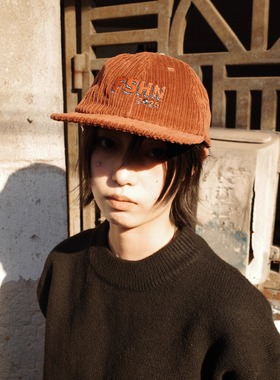 PuffFrog Cord 6 Panel Hat FSHN联名街舞赛事周边灯芯绒平檐帽