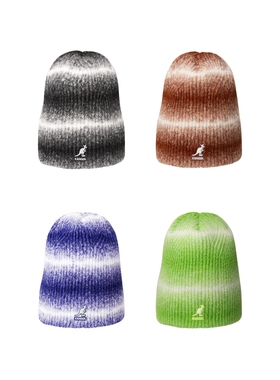 Kangol Heathered 2-Way Beanie袋鼠渐变色混纱双向拉伸冷帽男女