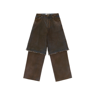 巴西品牌泥染牛仔拼接叠层长裤 Piet Trousers Overlayed Denim