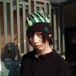 PuffFrog Piano Beanie 泡芙蛙钢琴图案雷鬼配色针织帽冷帽