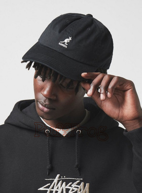 Kangol Baseball Hat袋鼠弯沿遮阳棒球帽鸭舌帽水洗帆布防晒帽子