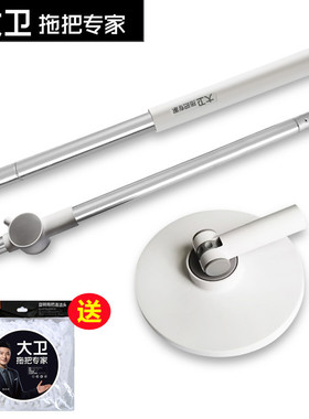 大卫手压式拖把杆原装配件N11聚能不锈钢杆D9新款拖把盘墩布正品