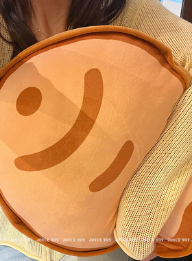 可爱饼干猫爪鱼饼抱枕女生睡觉学生宿舍毛绒玩具沙发靠垫午睡礼物