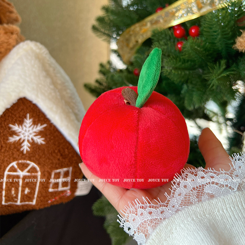 苹果玩偶毛绒玩具抱枕公仔红苹果摆件平安夜圣诞礼物小号装饰可爱