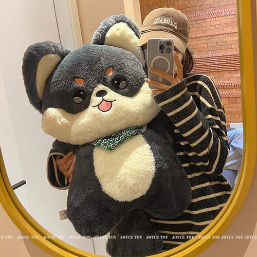 哈士奇毛绒玩具公仔狗柴犬布娃娃床上玩偶娃娃抱枕女生睡觉男生款