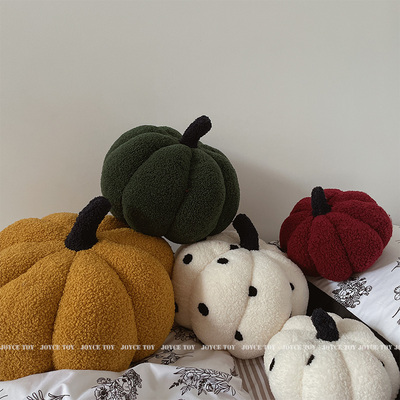 北欧南瓜抱枕波点元素软萌