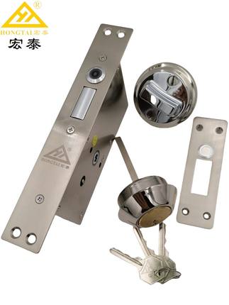 宏泰DJ05嵌入式隐藏灵性锁监狱智能断电锁带钥匙电机锁楼宇门暗装