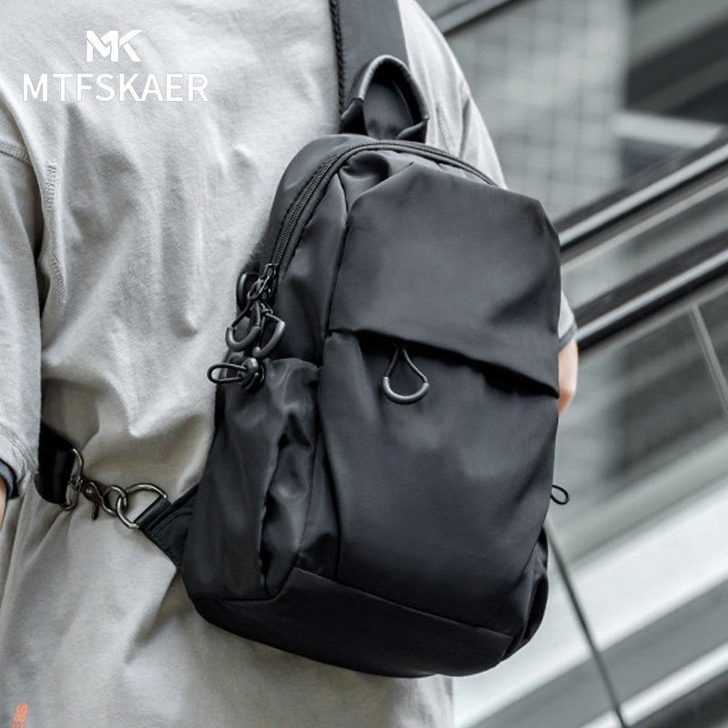 香港MTFSKAER胸包男款斜挎包休闲通勤腰包男士单肩包机能风小挎包,箱包皮具/热销女包/男包,胸包,淘宝优惠券,粉丝福利购,淘宝优惠卷