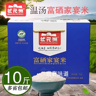 温汤富硒大米含硒大米宜春明月山特产状元洲家宴米5kg礼盒10斤装